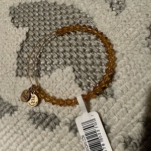 Alex & Ani Bracelet Caramel Splendor Beaded Bangle in Rafaelian Gold